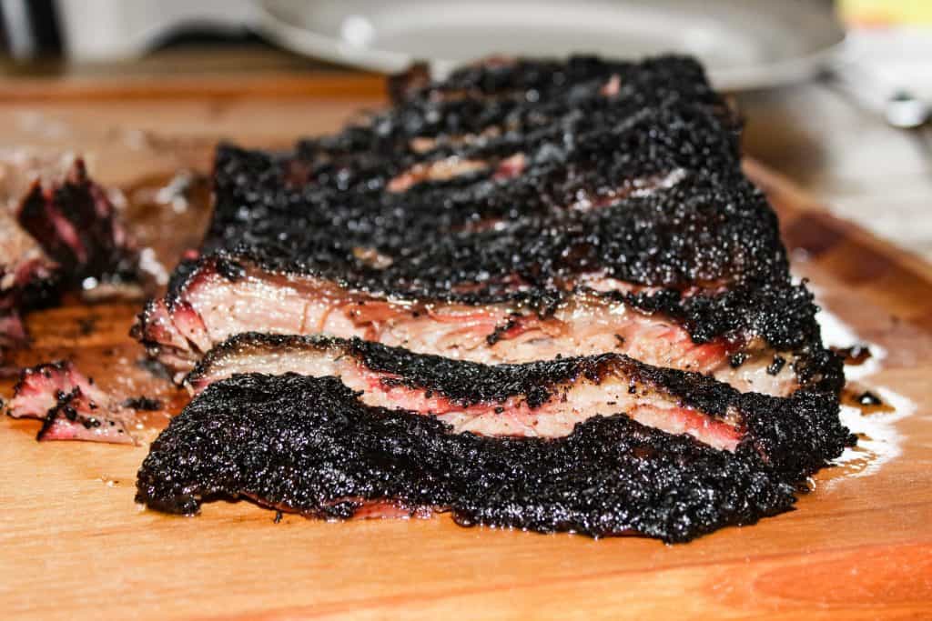 Wagyu Coffee Brisket flat, sliced