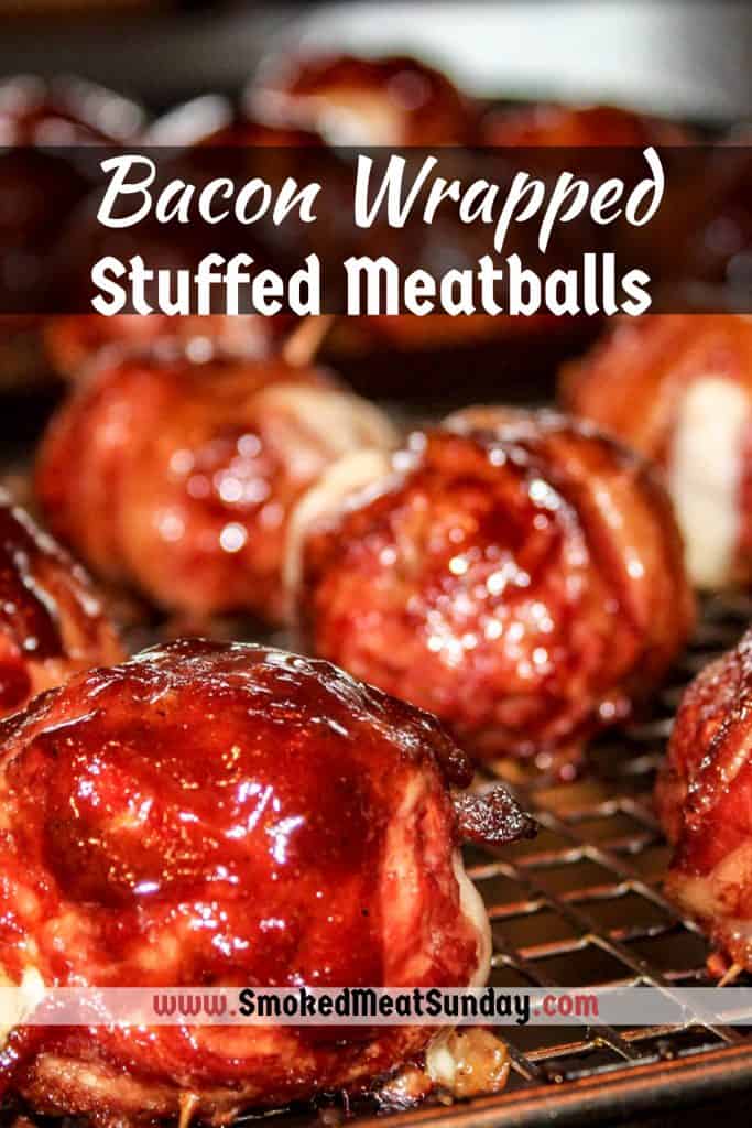 Bacon Wrapped Smoked Meatball Recipe