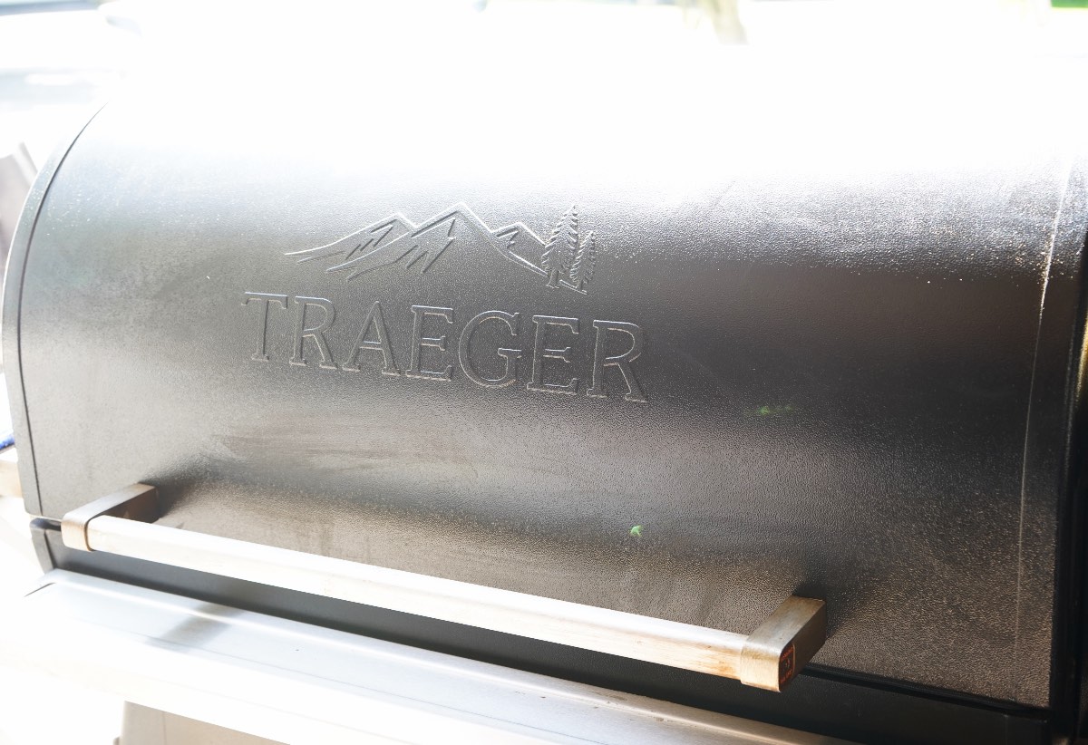 Clean exterior of Traeger 