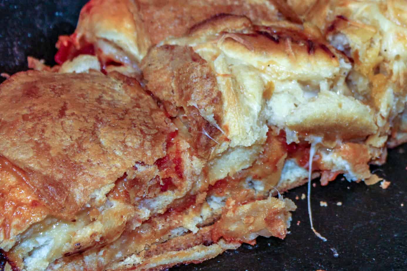 smoked pizza pull apart bread