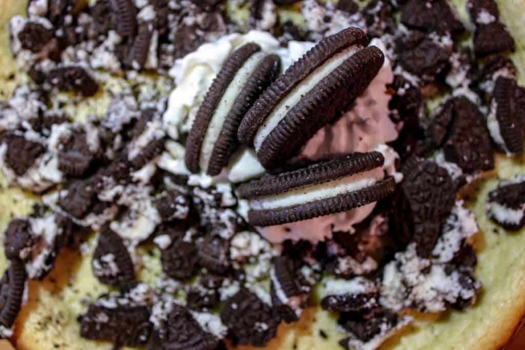 smoked oreo cheesecake top