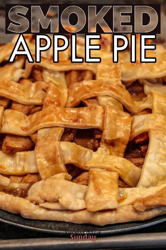 Have you ever wondered how to make the perfect apple pie? This smoked apple pie recipe is one of my absolute favorites! It's easy to follow, and includes a made from scratch pie crust recipe too. #bbq #traeger #dessert #smokeddessert