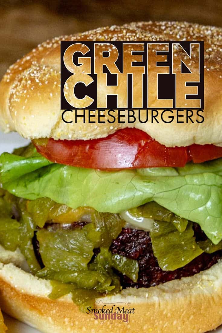 Everyone loves a good cheeseburger, and this smoked cheeseburger recipe is one of the best. Have you ever smoked hatch chiles? It's such an easy process, and the chiles go good on just about anything! I loved how easy this recipe was to make. If you're looking for hatch chile recipe ideas, this is a great place to start! Smoked Cheeseburger - Traeger Recipes - Green Chile - Wagyu Beef - Hamburger - Burger