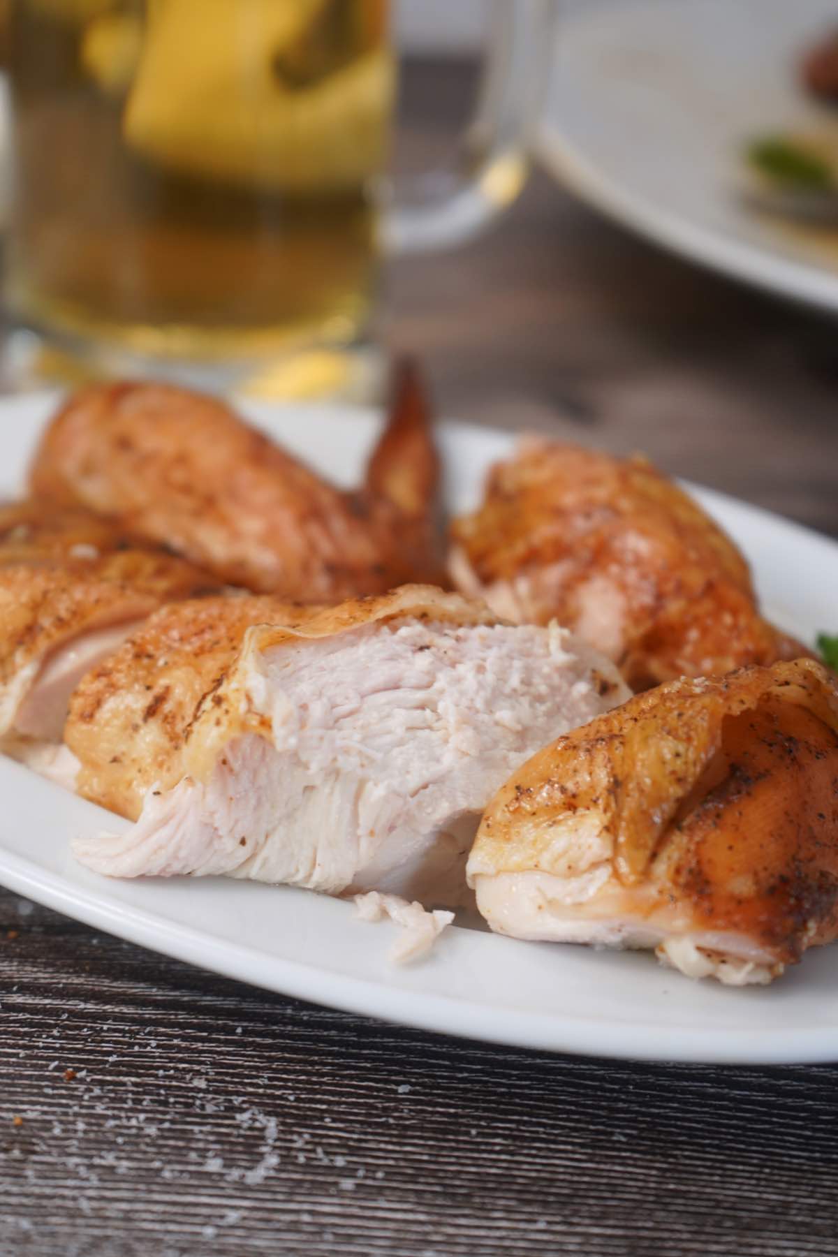 Juicy Chicken breast after smoked
