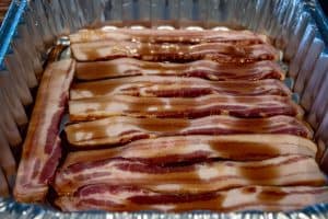 Baking Bacon with maple syrup