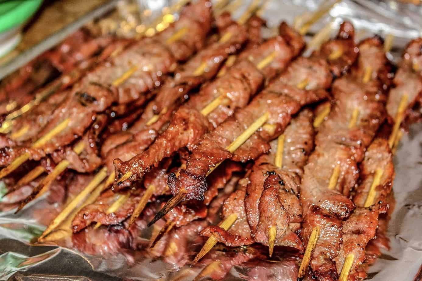 Skirt Steak Skewers