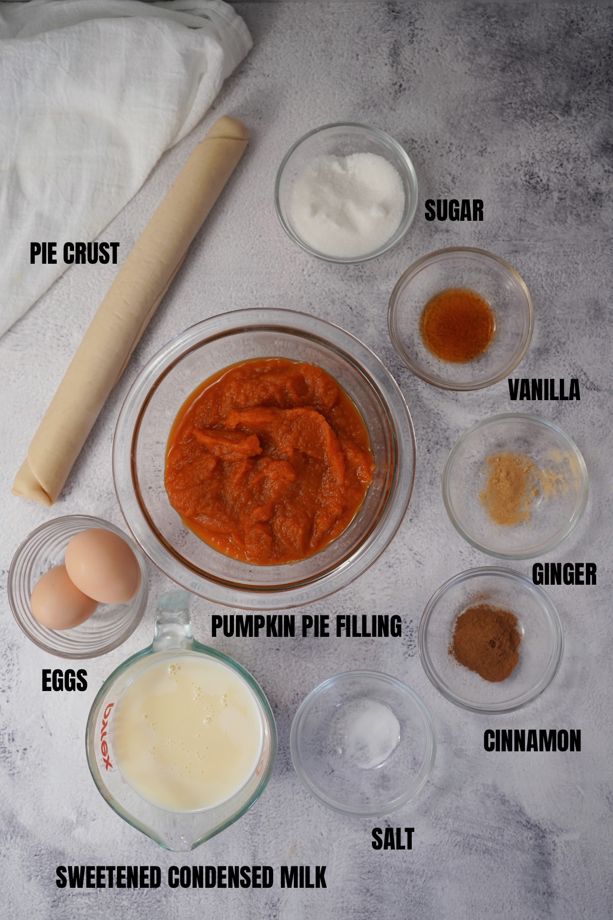 Pumpkin PIe Ingredients