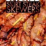 Once of my favorite weeknight bbq meals. These skirt steak skewers are easy to make on your smoker or pellet grill, and they taste delicious! Original recipe can be found here: https://www.simplyrecipes.com/recipes/grilled_skirt_steak_skewers/