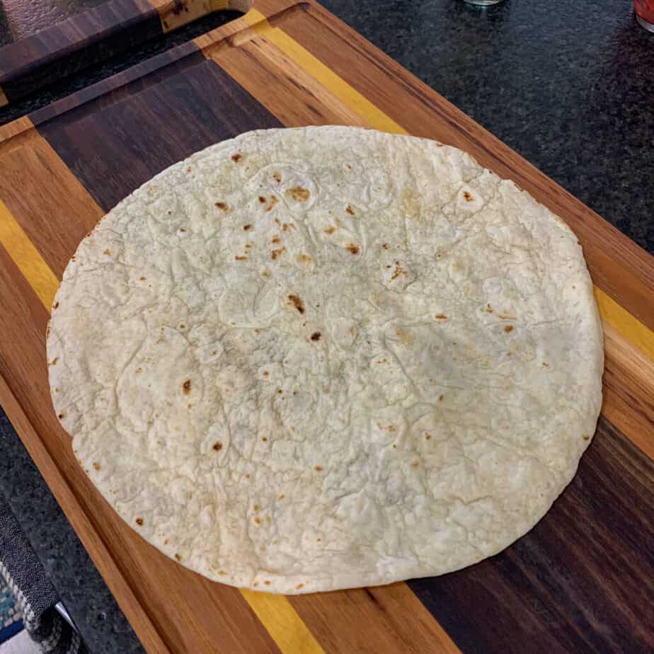 tortilla for pulled pork crunch wrap