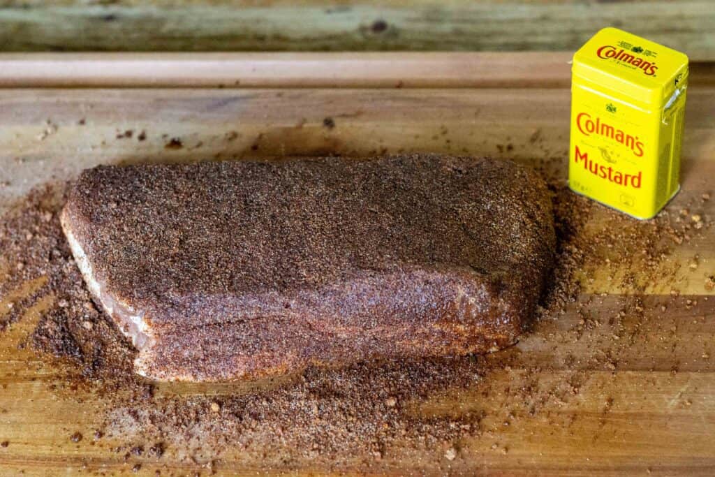 Brisket Flat with bbq rub