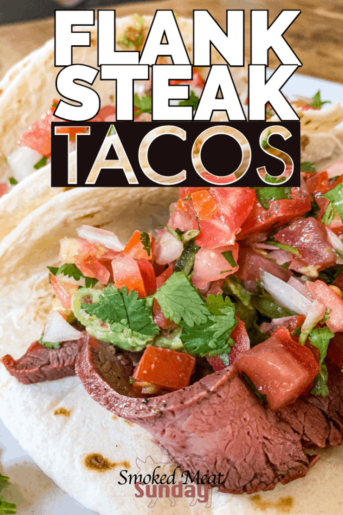 These are the best flank steak tacos I've ever had. If you're looking for a simple carne asada marinade and a foolproof method to smoke a flank steak, look no further! This is the best way to prepare flank steak.