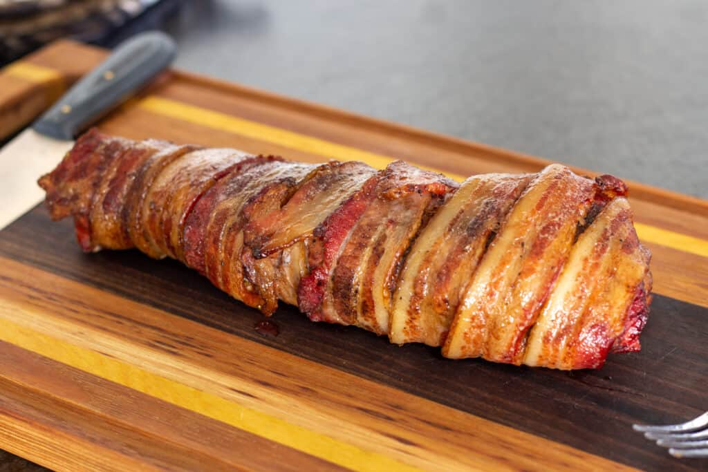 bacon wrapped pork tenderloin