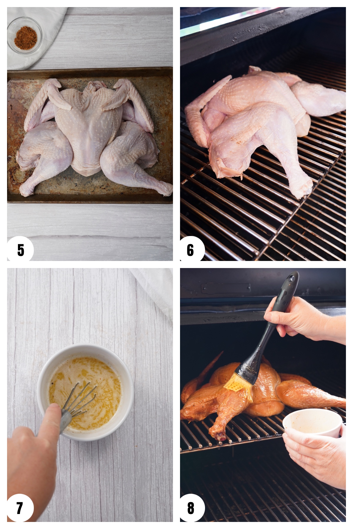How to spatchcock a turkey steps.