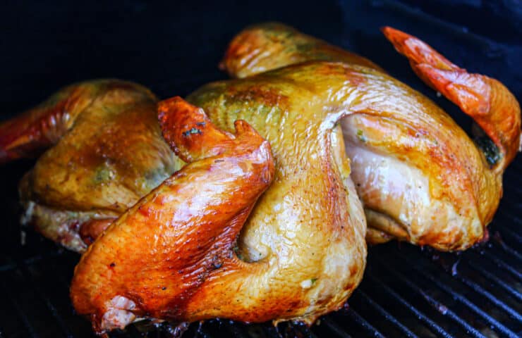 smoked spatchcock turkey