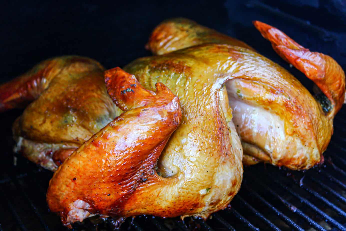 Traeger spatchcock turkey top