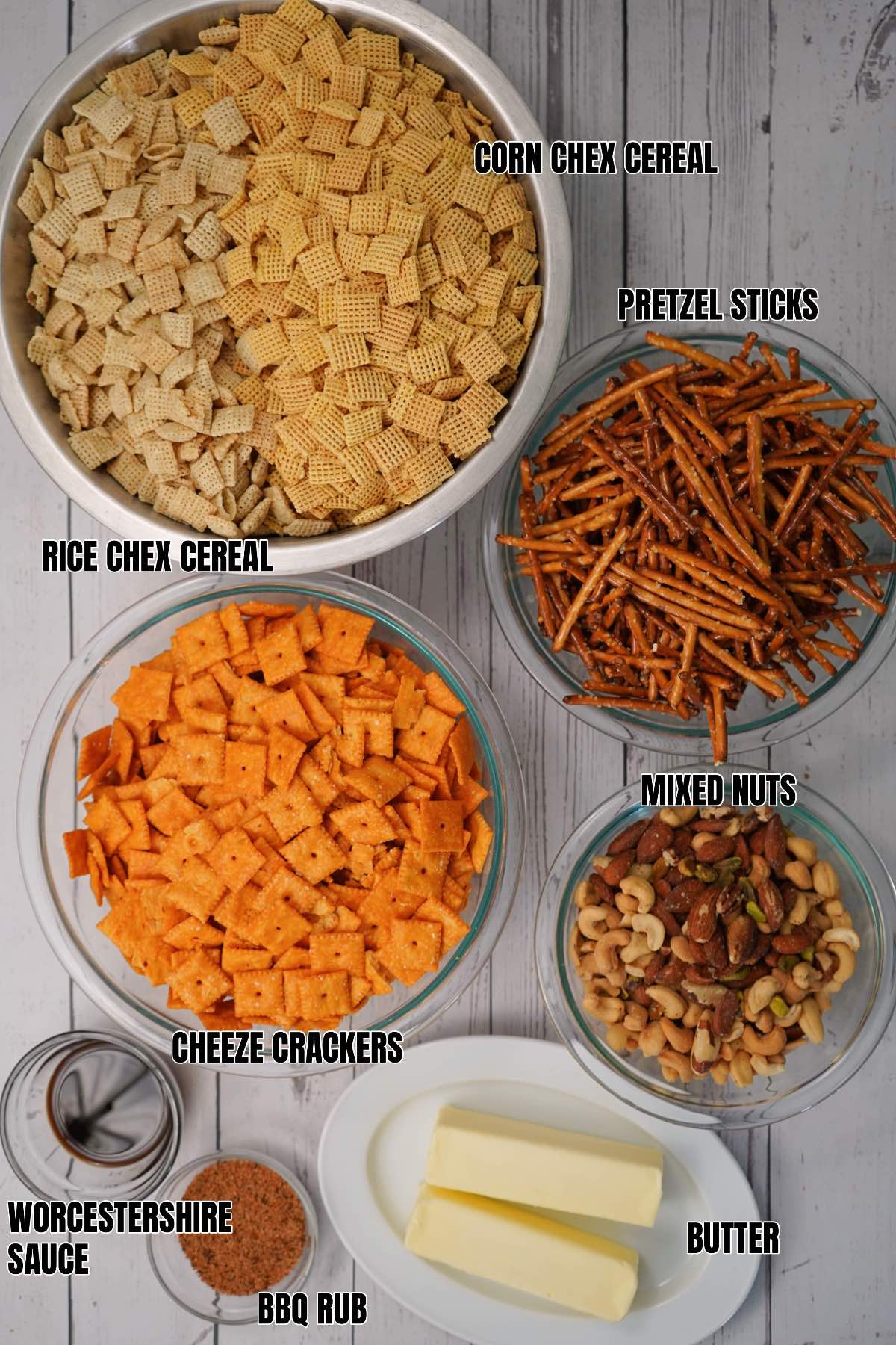 Chex mix ingredients
