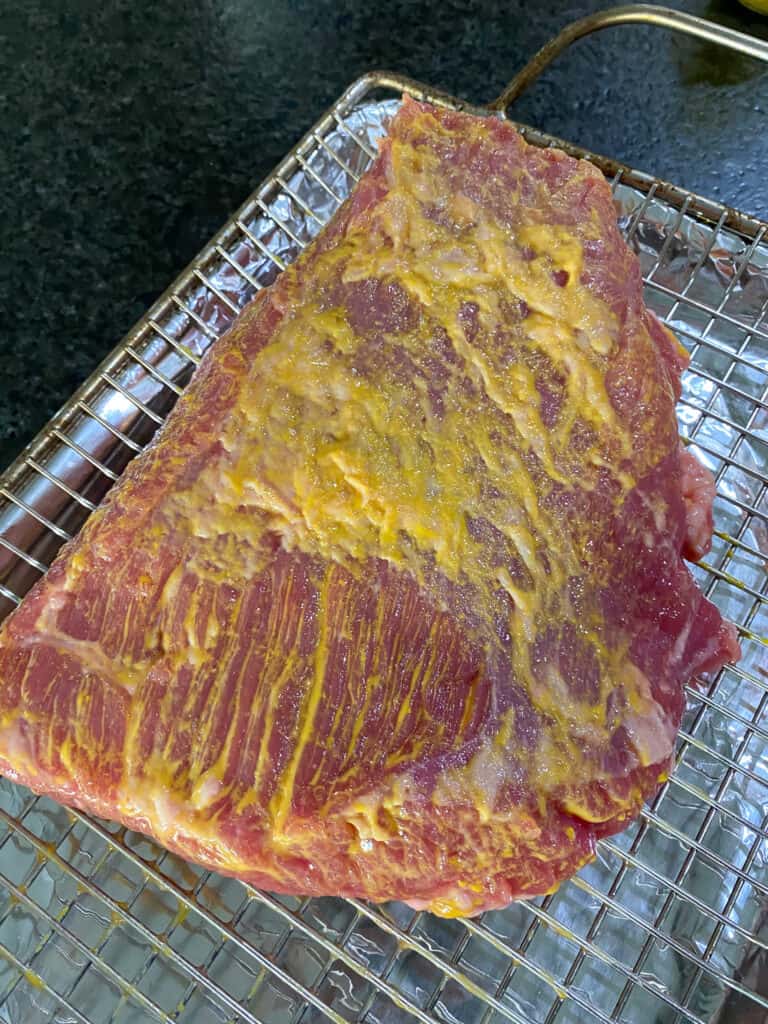 corned beef brisket with mustard