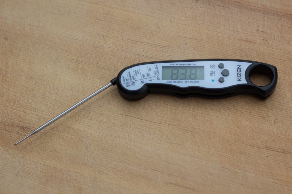 Kizen IP100 Digital Meat Thermometer - Instant Read Waterproof