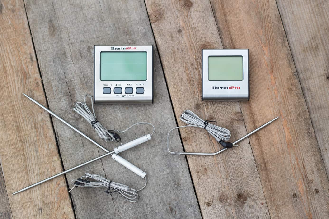 ThermoPro TP17 Digital Leave-in Meat Thermometer in the Meat