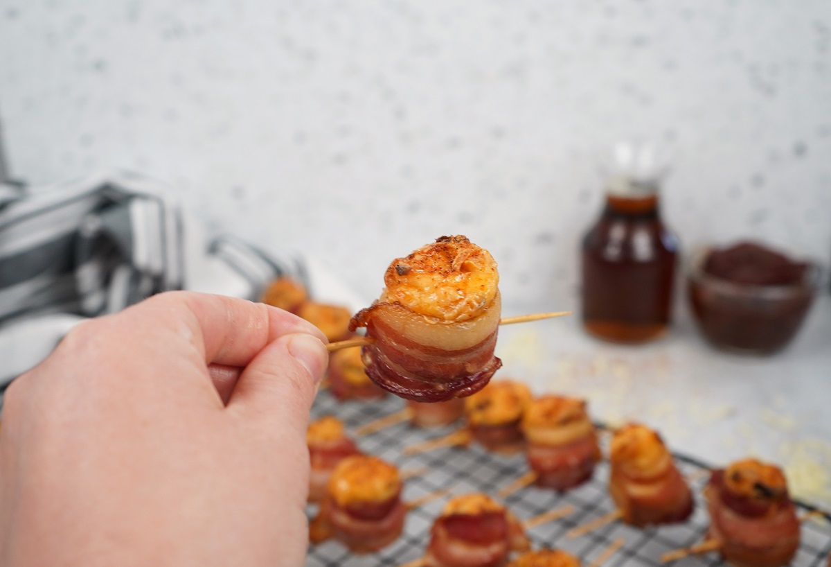 Chipotle smoked pig shots 