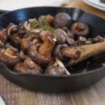 Garlic thyme smoked mushrooms ready 15