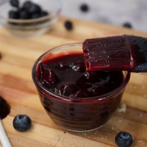 Blueberry BBQ Sauce in dish