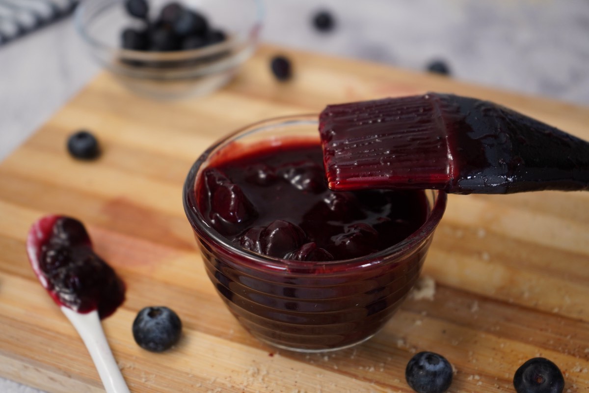 Blueberry BBQ Sauce in dish