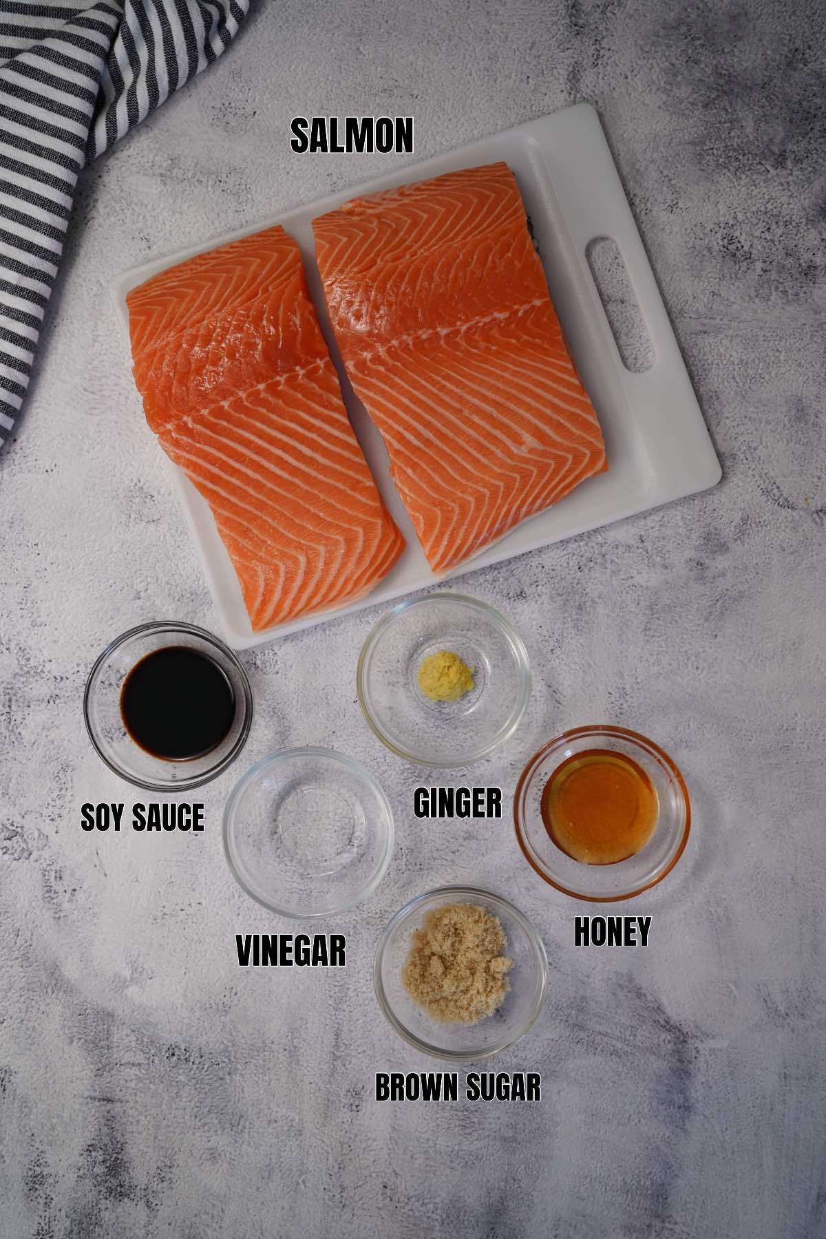 Smoked Salmon Labeled Ingredients