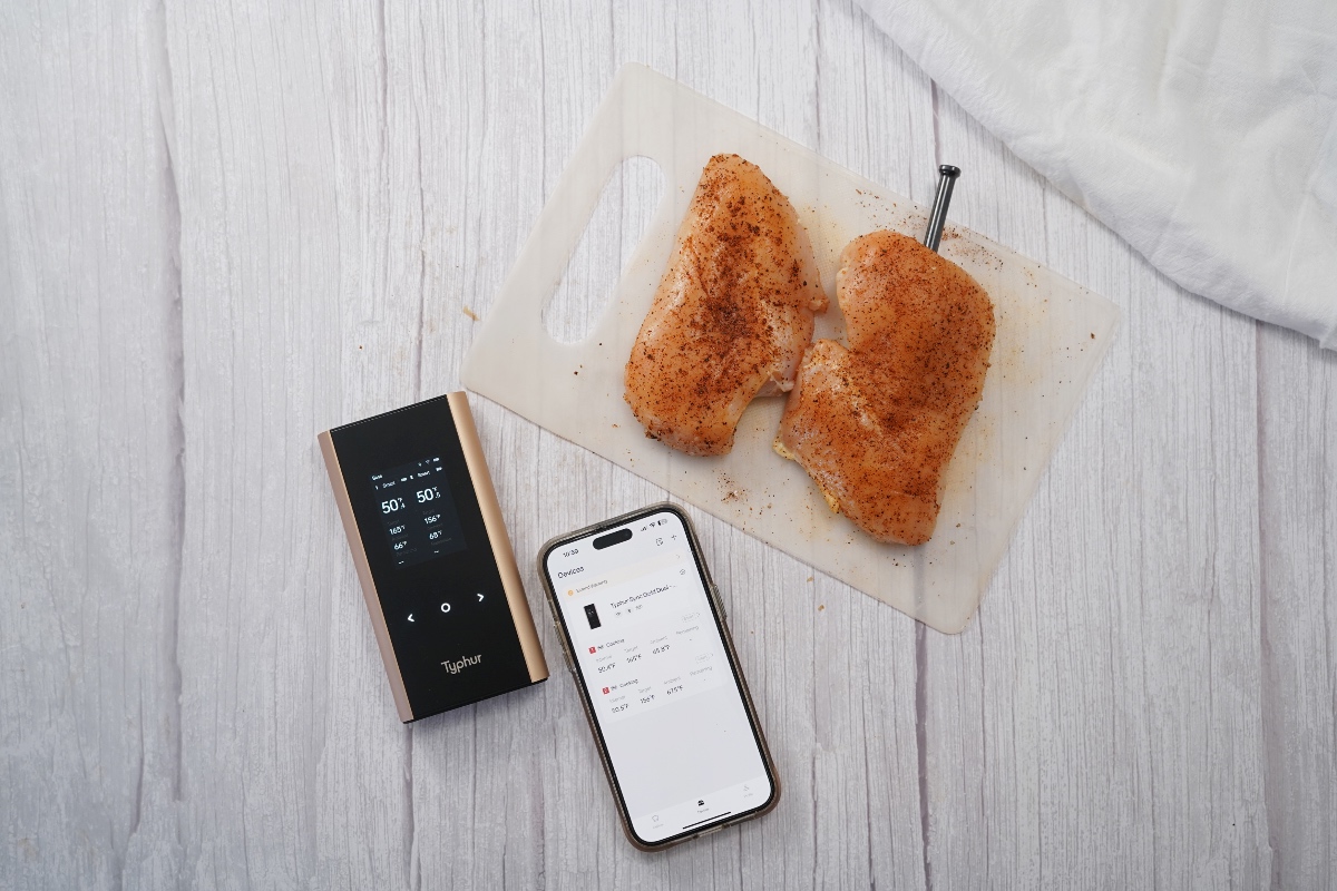 Cook Set up on Typhur with chicken